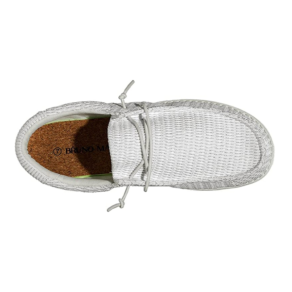 Women's Casual Comfort Canvas Loafers - SLIVER SHINE - 3